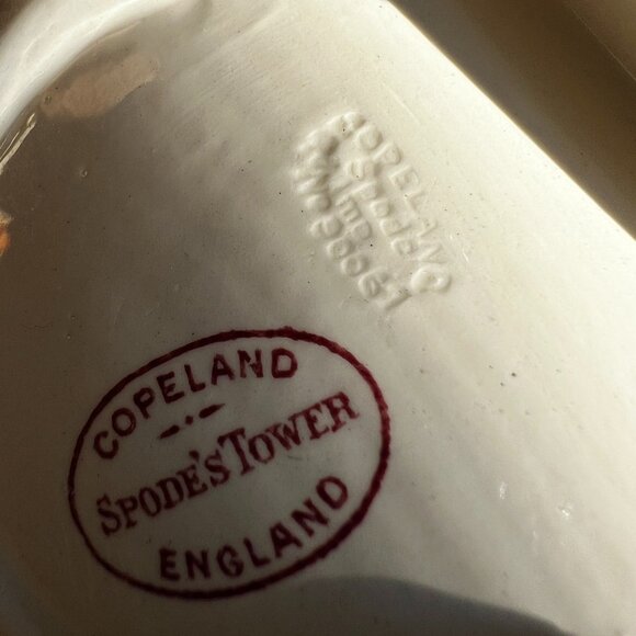Antique Copeland Spode Tower divided relish dish with handle - Picture 10 of 11